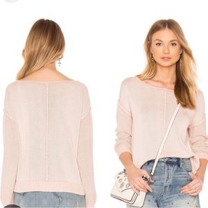 Rails Erin sand washed blush sweater